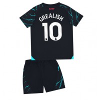 Manchester City Jack Grealish #10 Fotballklær Tredjedraktsett Barn 2023-24 Kortermet (+ korte bukser)